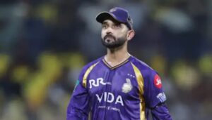 KKR कप्तान अजिंक्य रहाणे पर एक्शन! स्लो ओवर रेट ने बिगाड़ी टीम की चाल, BCCI ने ठोका ₹12 लाख जुर्माना