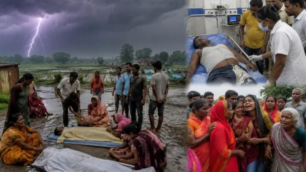 भोजपुर में आसमान से बरसी मौत! ठनका गिरने से वार्ड सदस्य समेत 3 की दर्दनाक मौत, 4 जिंदगी के लिए जूझ रहे