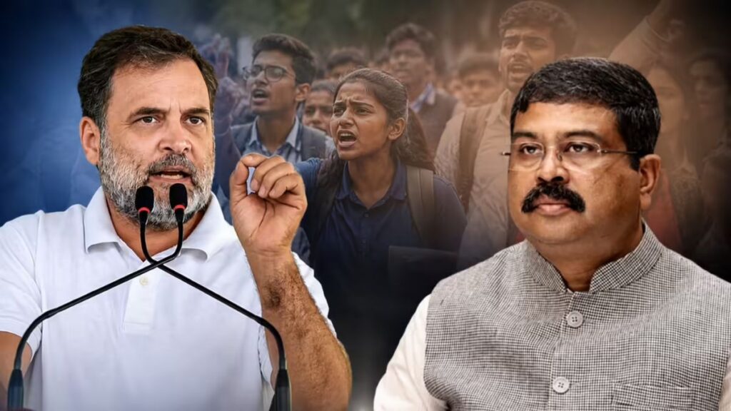 “PM छात्रों से माफी मांगें, धर्मेंद्र प्रधान हटें!” राहुल गांधी ने रखीं 3 बड़ी मांगें, छात्र आंदोलन को दिया खुला समर्थन