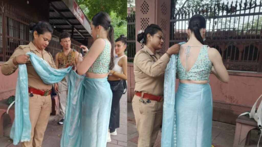 ताजमहल पर महिला सिपाही ने किया ऐसा काम, विदेशी पर्यटक बोली- ‘Thanks UP Police’… वायरल हो रही संवेदनशीलता की मिसाल