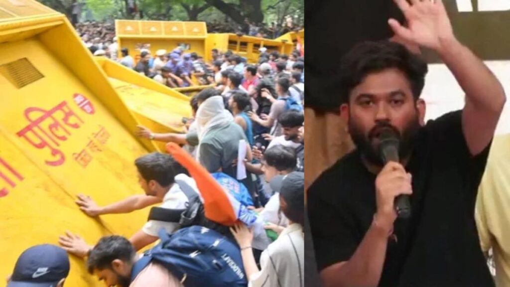 अभिजीत दीपके हिरासत में, पुलिस का लाठीचार्ज-आंसू गैस; कई प्रदर्शनकारी घायल